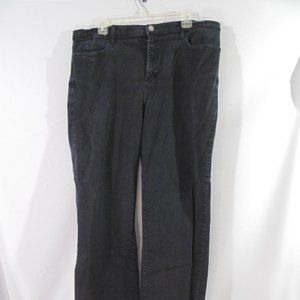 NYDJ Not Your Daughters Jeans Black MARILYN STRAIGHT Jeans 20W